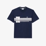 Áo Thun Tennis Lacoste Nam Sản Xuất Tại Pháp Chất Liệu Cotton Dày