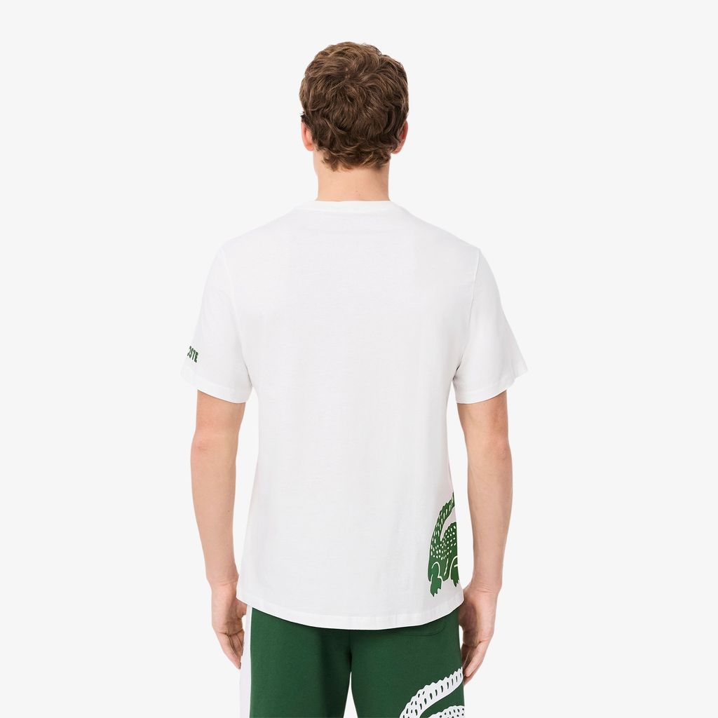 Áo Thun Mặc Nhà Lacoste Nam Chất Liệu Cotton Họa Tiết In