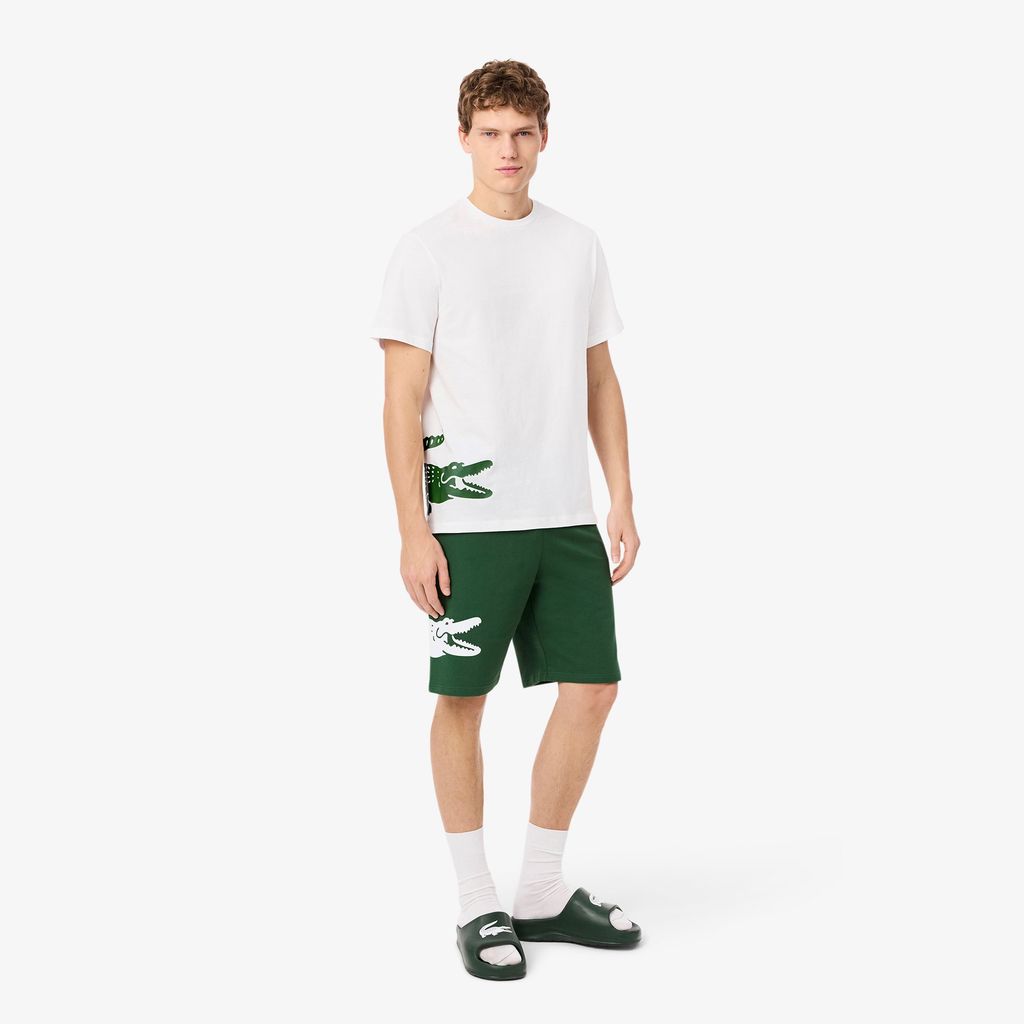 Áo Thun Mặc Nhà Lacoste Nam Chất Liệu Cotton Họa Tiết In
