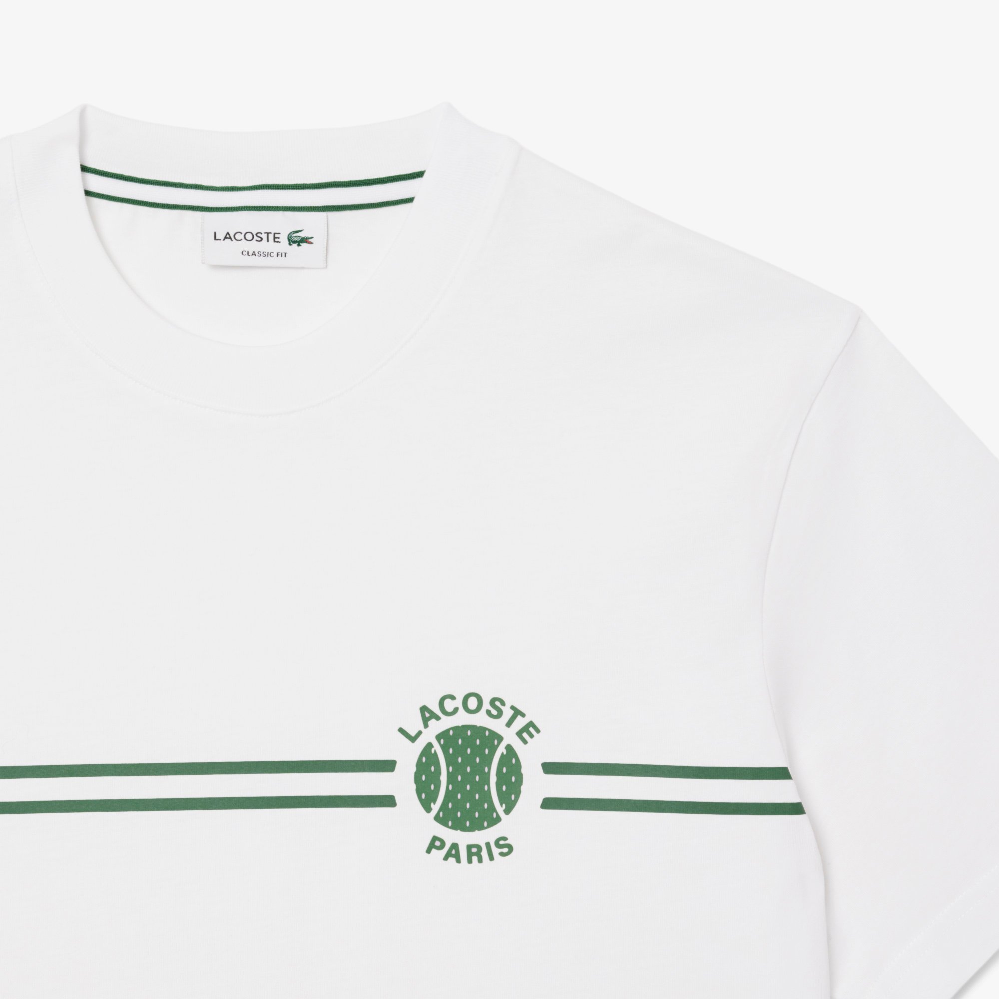 Áo Thun Lacoste Nam Chất Liệu Cotton Jersey Họa Tiết Thêu Và In