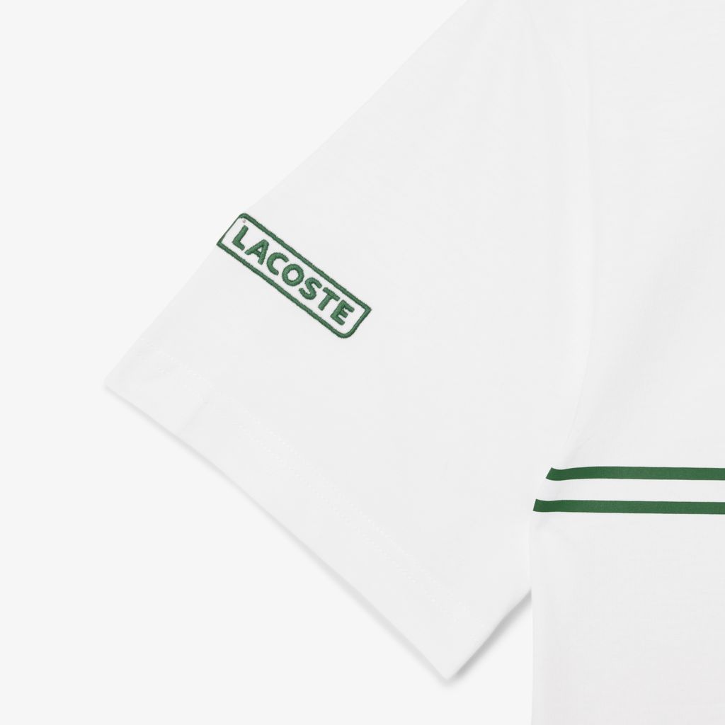 Áo Thun Lacoste Nam Chất Liệu Cotton Jersey Họa Tiết Thêu Và In
