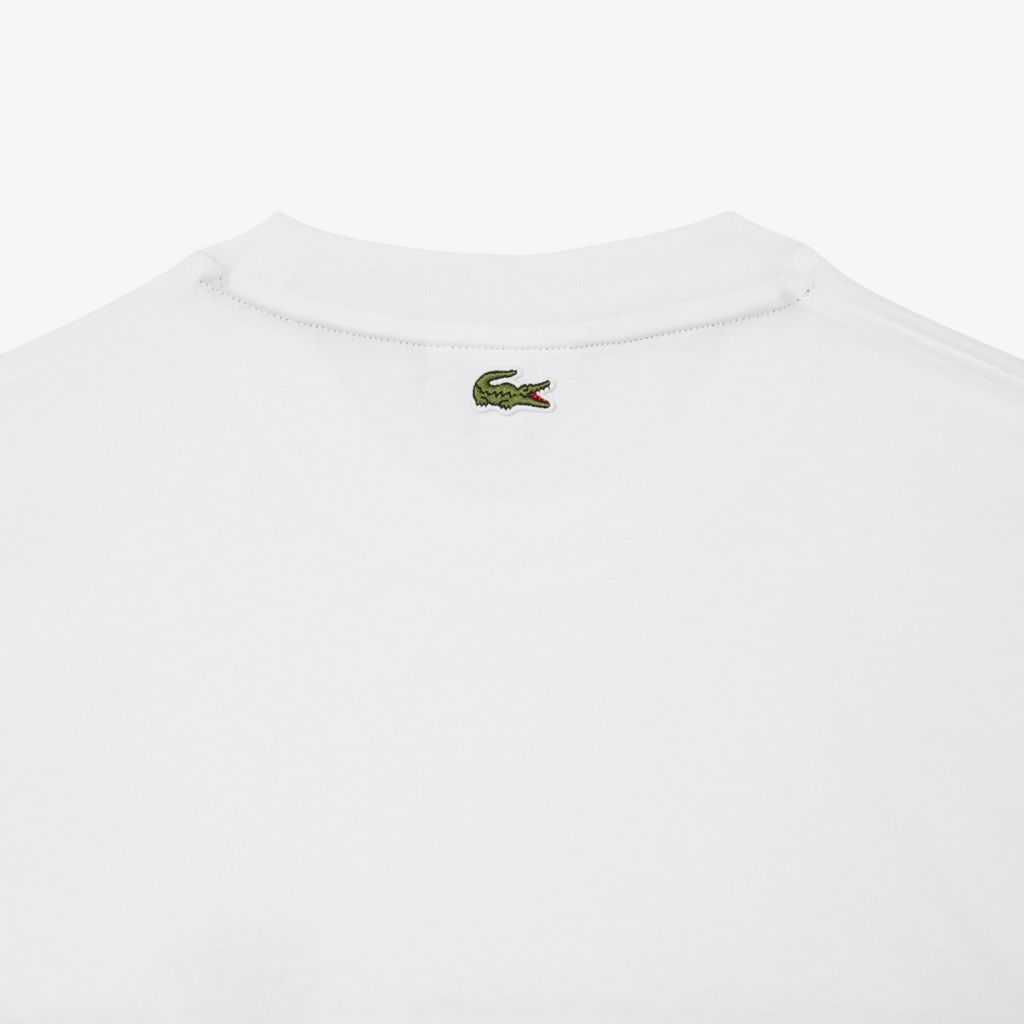 Áo Thun Lacoste Nam Chất Liệu Cotton Jersey Họa Tiết Thêu Và In