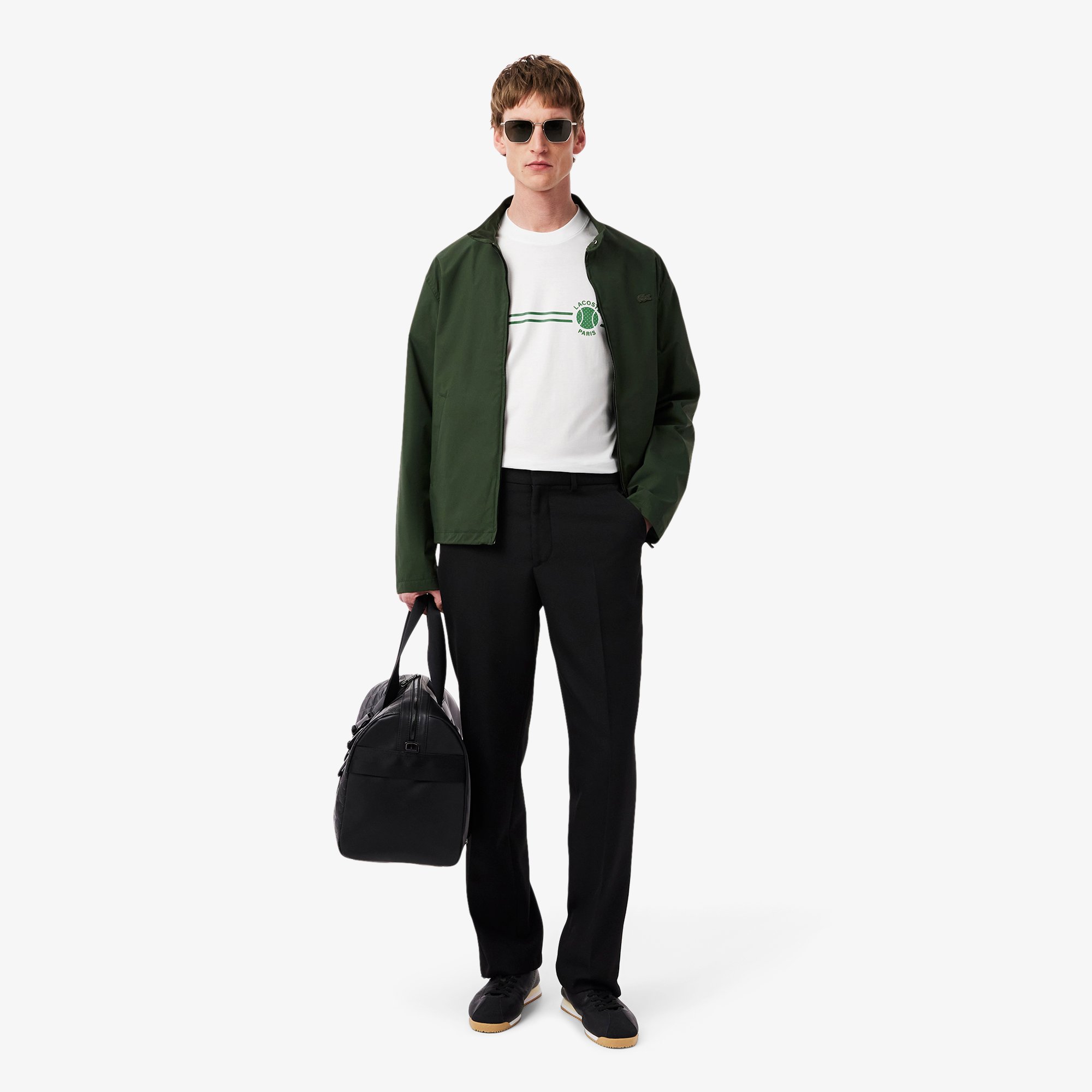 Áo Thun Lacoste Nam Chất Liệu Cotton Jersey Họa Tiết Thêu Và In