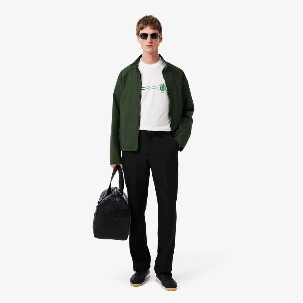 Áo Thun Lacoste Nam Chất Liệu Cotton Jersey Họa Tiết Thêu Và In