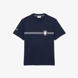 Áo Thun Lacoste Nam Chất Liệu Cotton Jersey Họa Tiết Thêu Và In