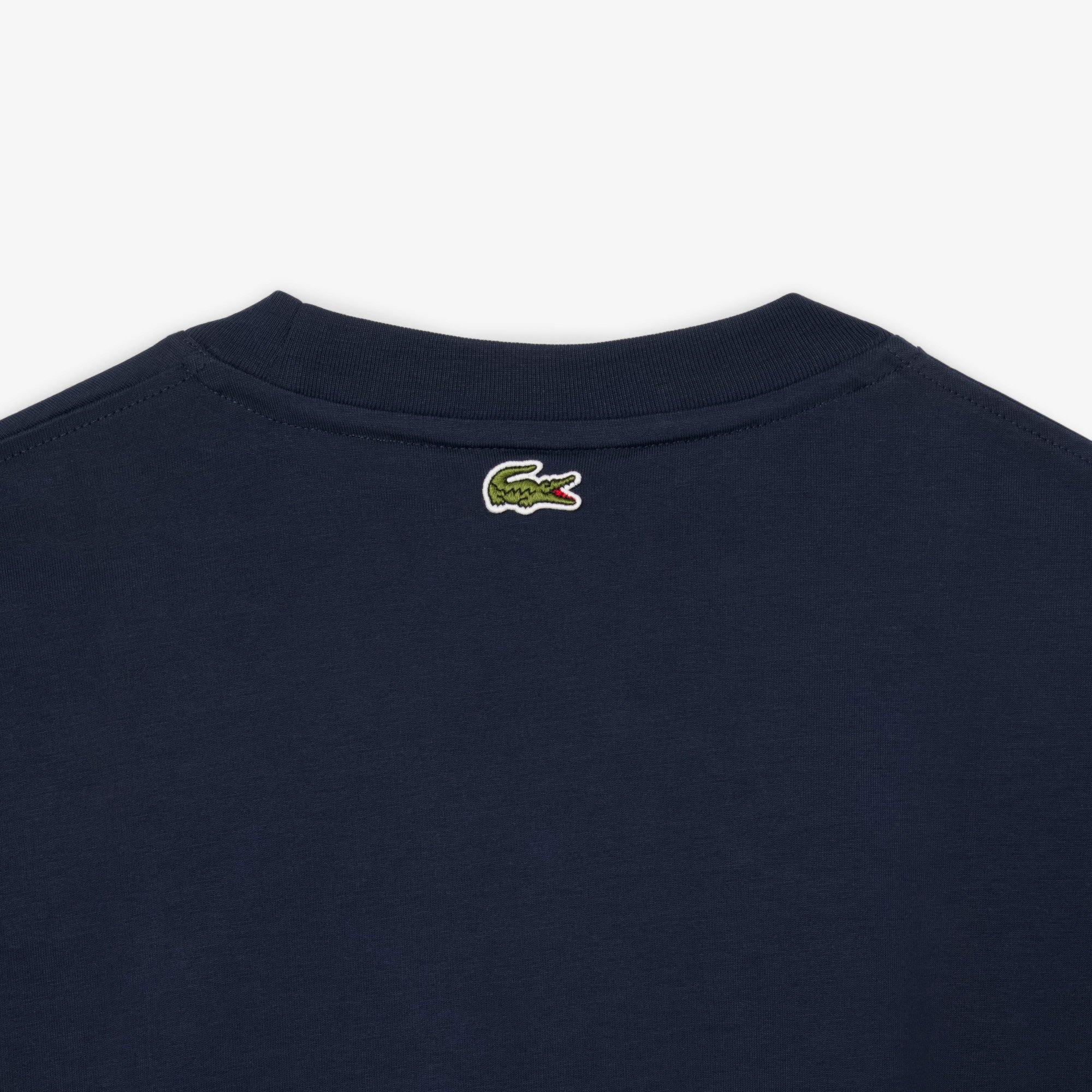 Áo Thun Lacoste Nam Chất Liệu Cotton Jersey Họa Tiết Thêu Và In