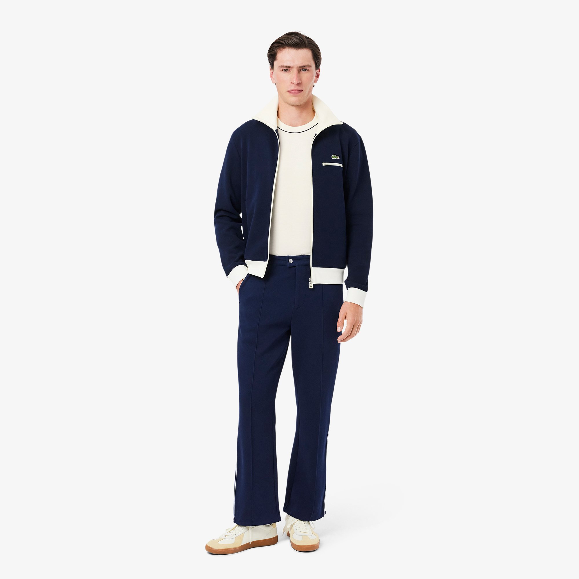 Áo Thun Lacoste Nam Ôm Dáng Chất Liệu Cotton Interlock