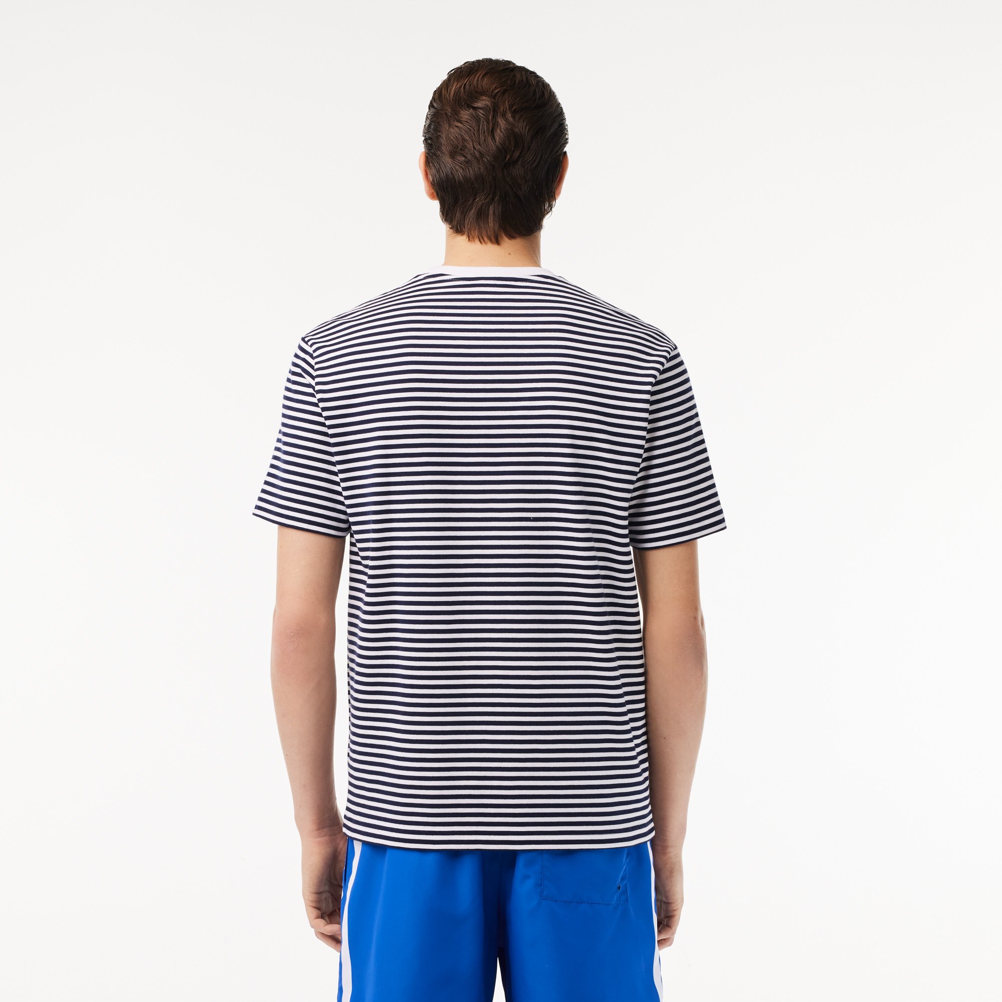 Áo Thun Lacoste Nam Sọc Chất Liệu Cotton Dày