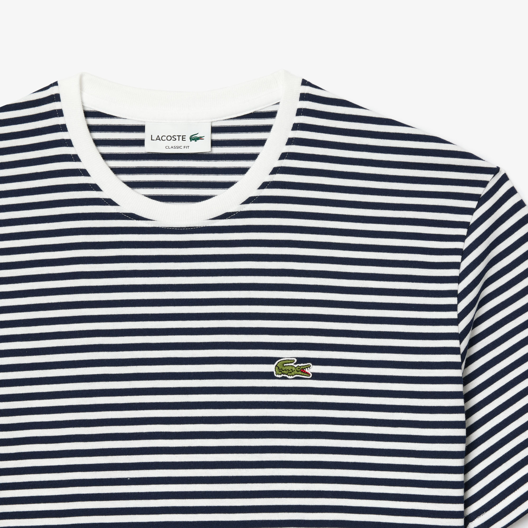Áo Thun Lacoste Nam Sọc Chất Liệu Cotton Dày