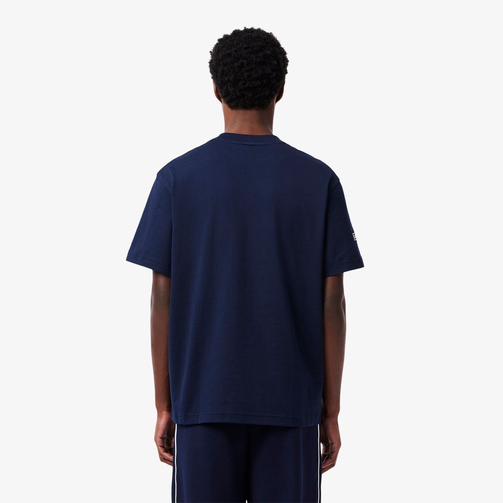 Áo Thun Lacoste Nam Band Chất Liệu Jersey Dày Có Lưới