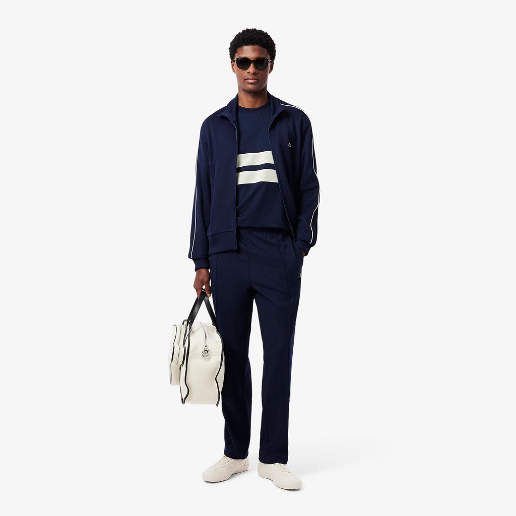 Áo Thun Lacoste Nam Band Chất Liệu Jersey Dày Có Lưới