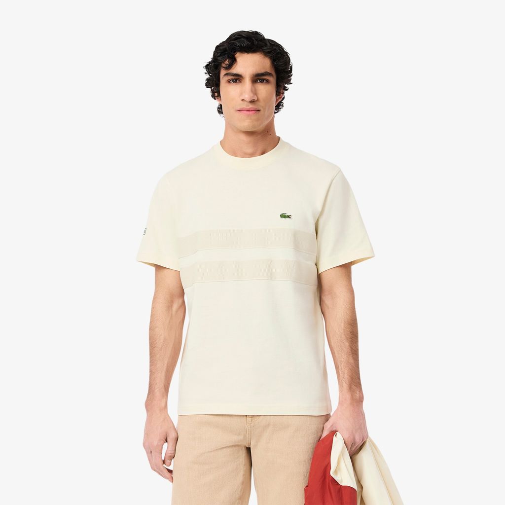 Áo Thun Lacoste Nam Band Chất Liệu Jersey Dày Có Lưới