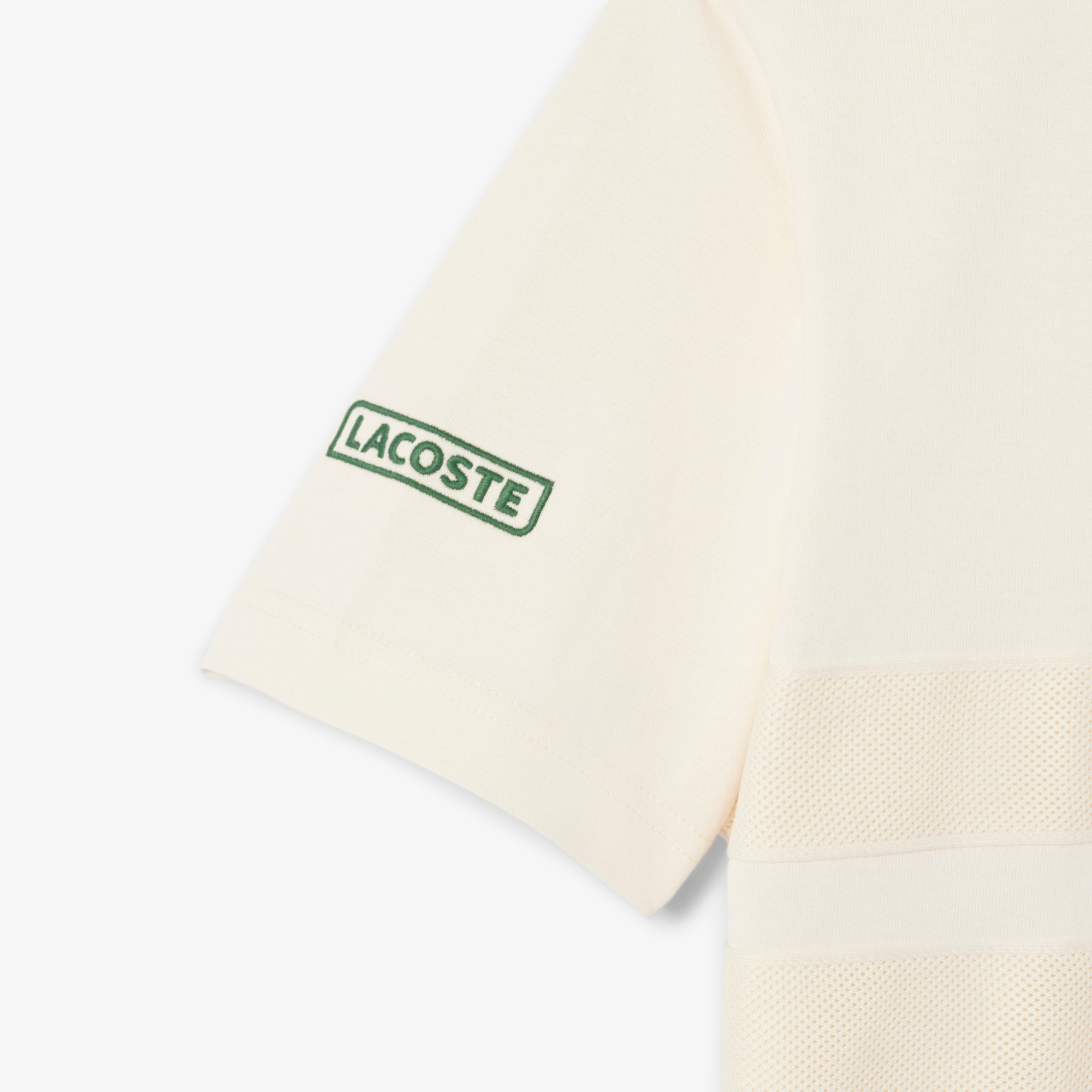 Áo Thun Lacoste Nam Band Chất Liệu Jersey Dày Có Lưới
