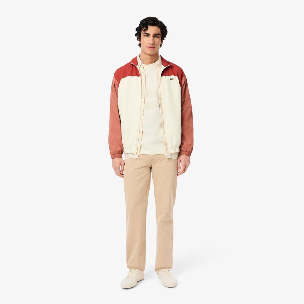 Áo Thun Lacoste Nam Band Chất Liệu Jersey Dày Có Lưới