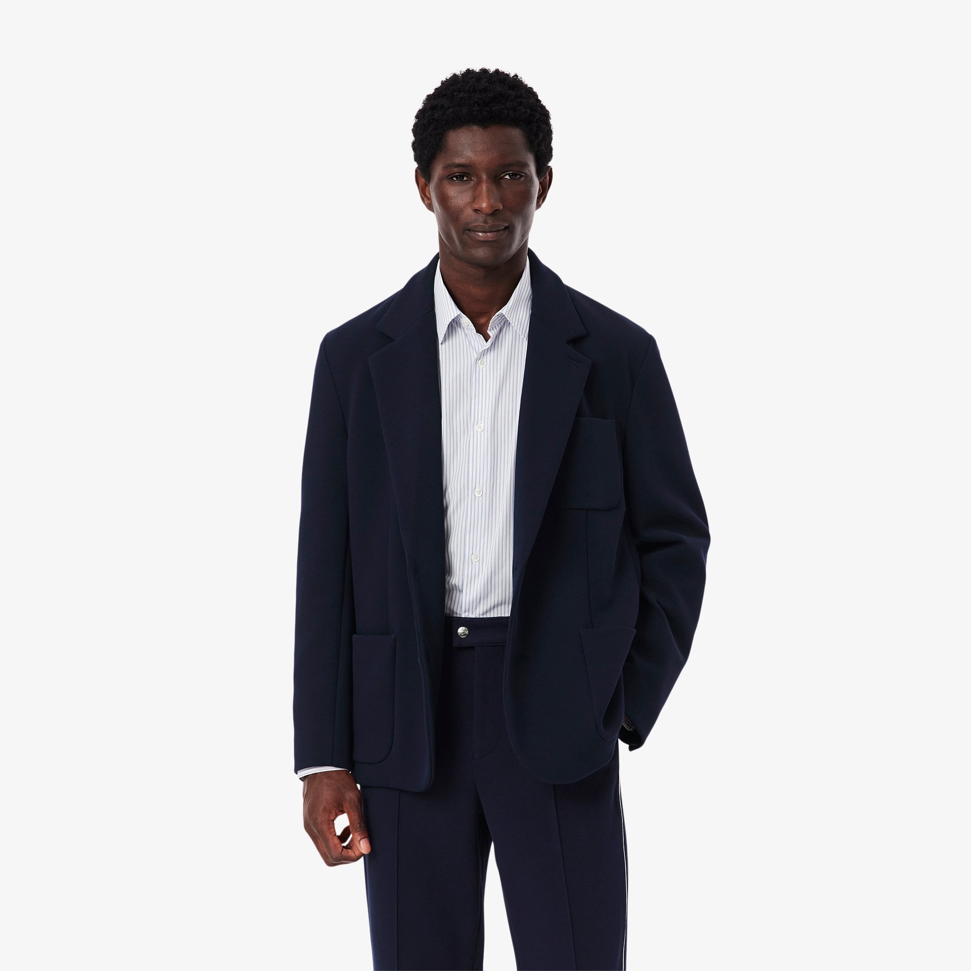 Áo Blazer Lacoste Nam Chất Liệu Piqué Hai Mặt