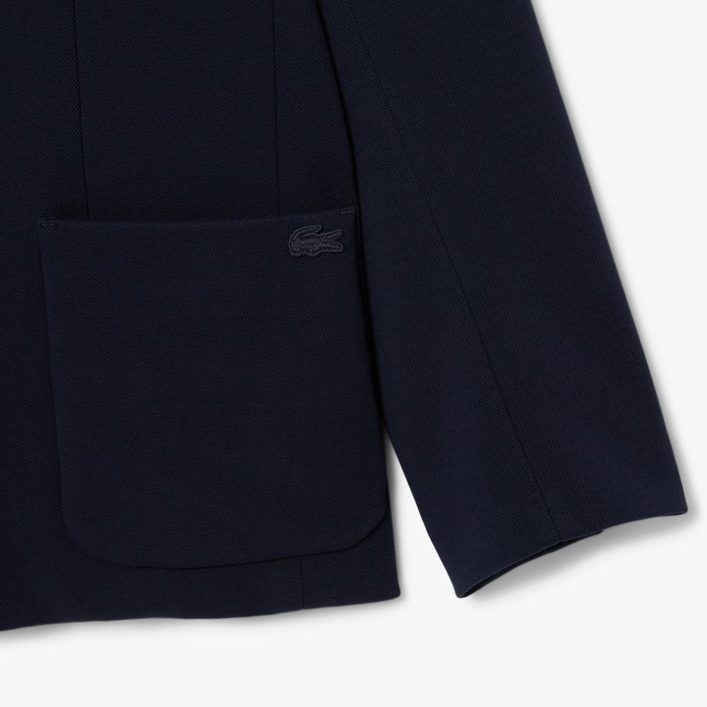 Áo Blazer Lacoste Nam Chất Liệu Piqué Hai Mặt
