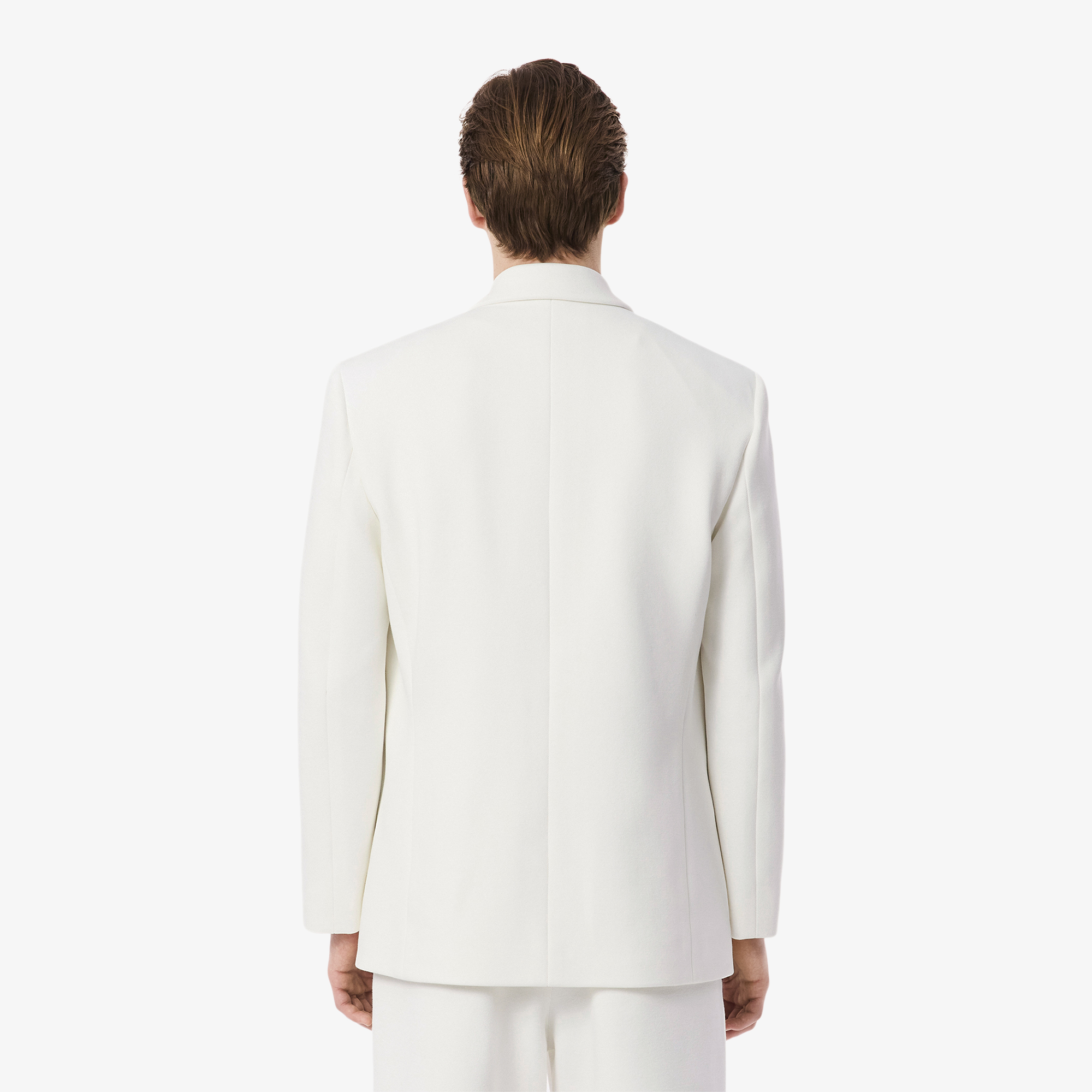 Áo Blazer Lacoste Nam Hai Hàng Cúc Huy Hiệu Di Sản Thêu