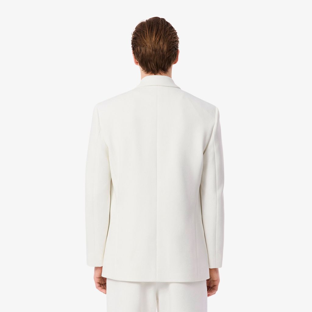 Áo Blazer Lacoste Nam Hai Hàng Cúc Huy Hiệu Di Sản Thêu