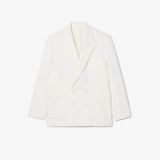 Áo Blazer Lacoste Nam Hai Hàng Cúc Huy Hiệu Di Sản Thêu