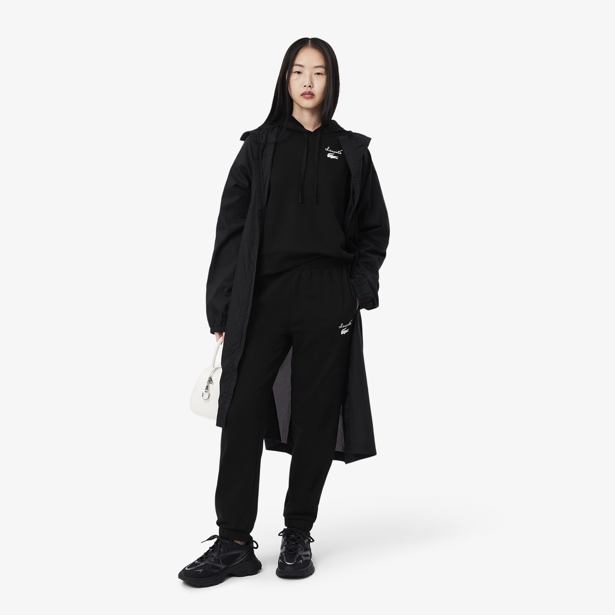 Quần Thể Thao Lacoste Nữ Logo Cá Sấu Chất Liệu Fleece