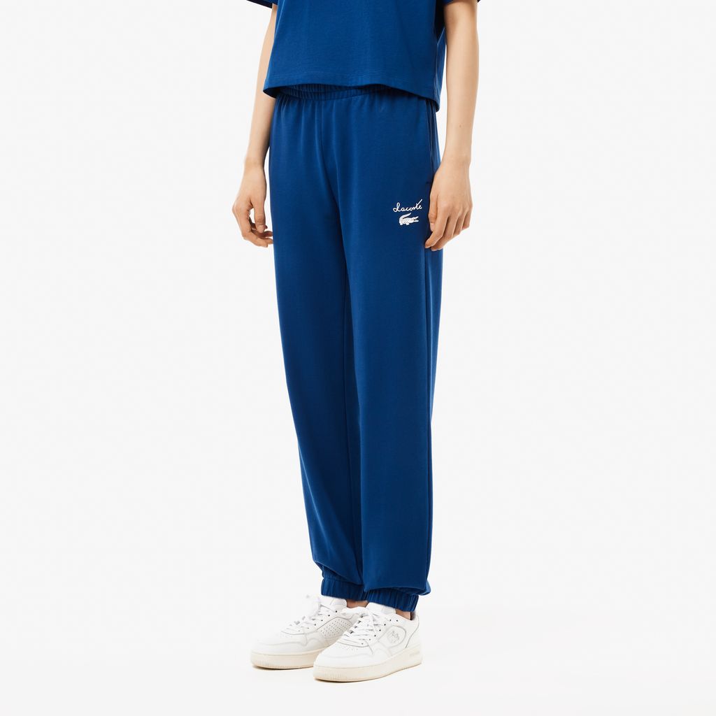 Quần Thể Thao Lacoste Nữ Logo Cá Sấu Chất Liệu Fleece