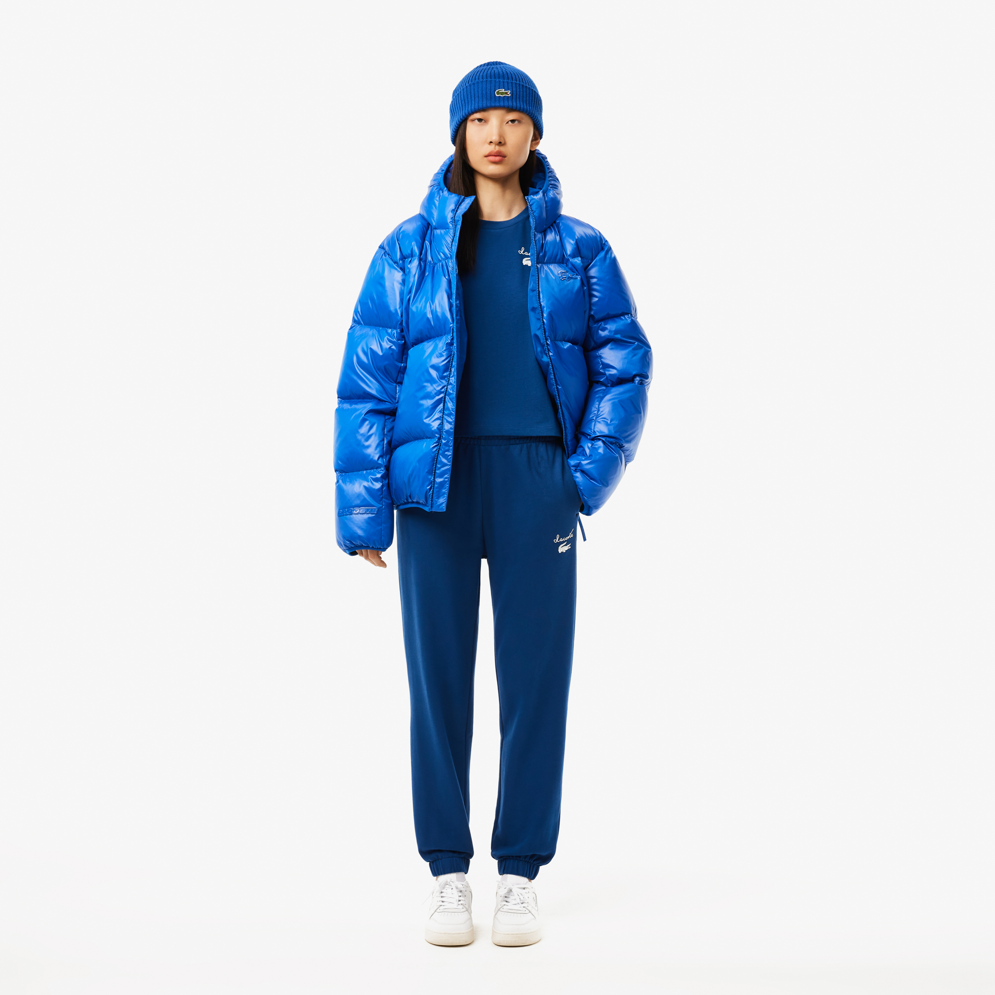 Quần Thể Thao Lacoste Nữ Logo Cá Sấu Chất Liệu Fleece