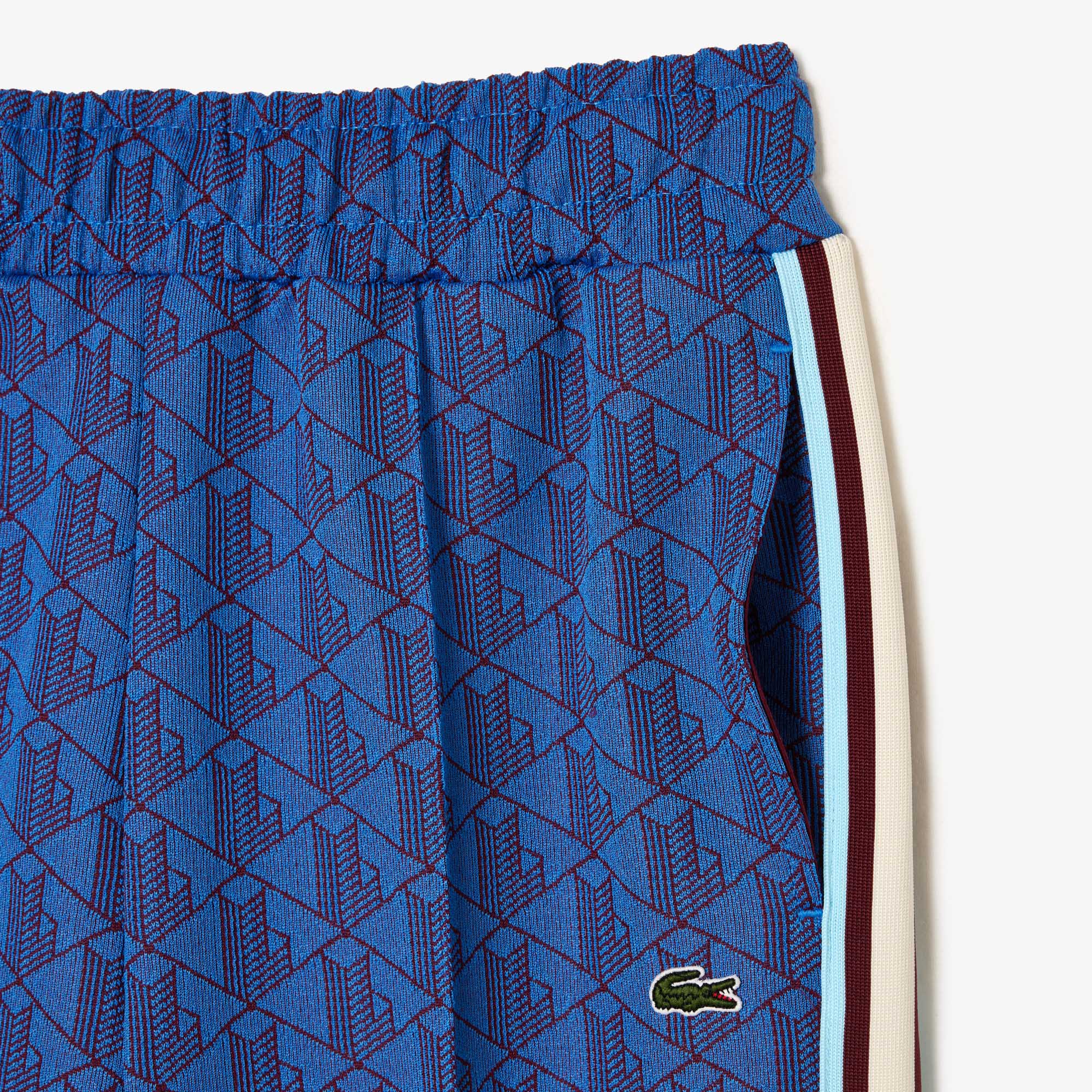 Quần Thể Thao Lacoste Nữ Có Sọc Họa Tiết Monogram