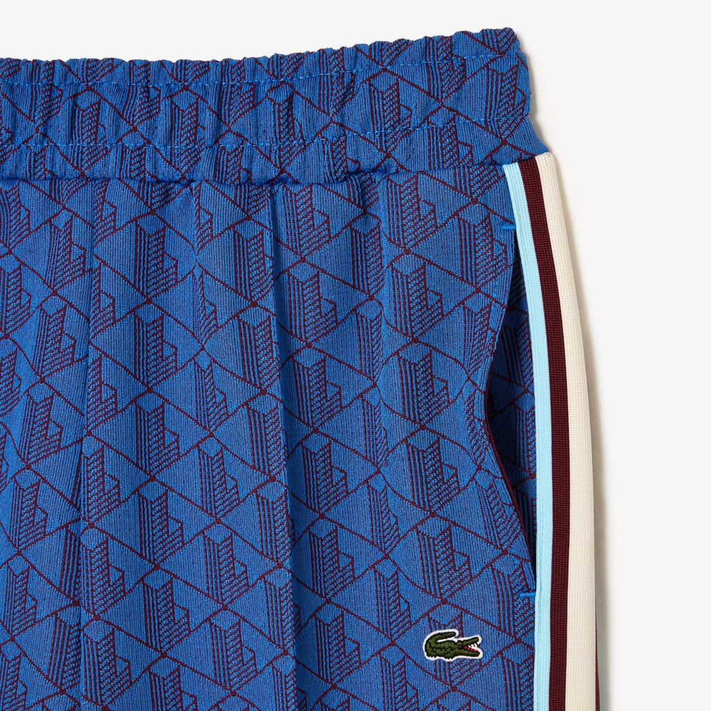 Quần Thể Thao Lacoste Nữ Có Sọc Họa Tiết Monogram