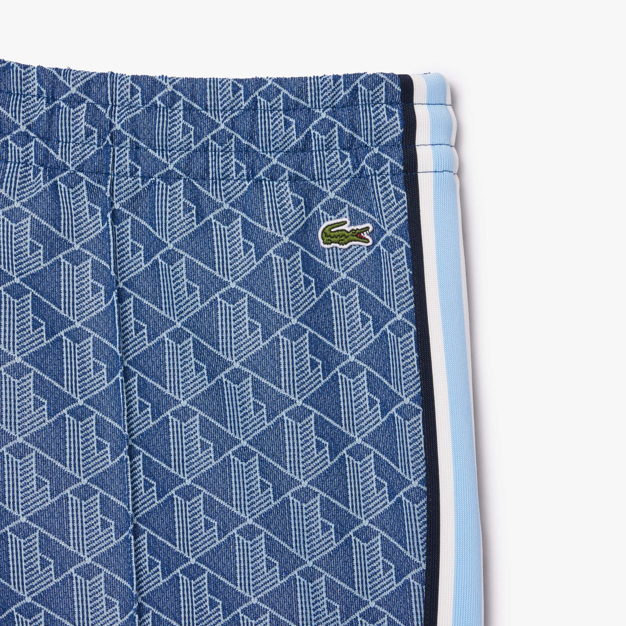 Quần Thể Thao Ống Loe Lacoste Nữ Họa Tiết Monogram