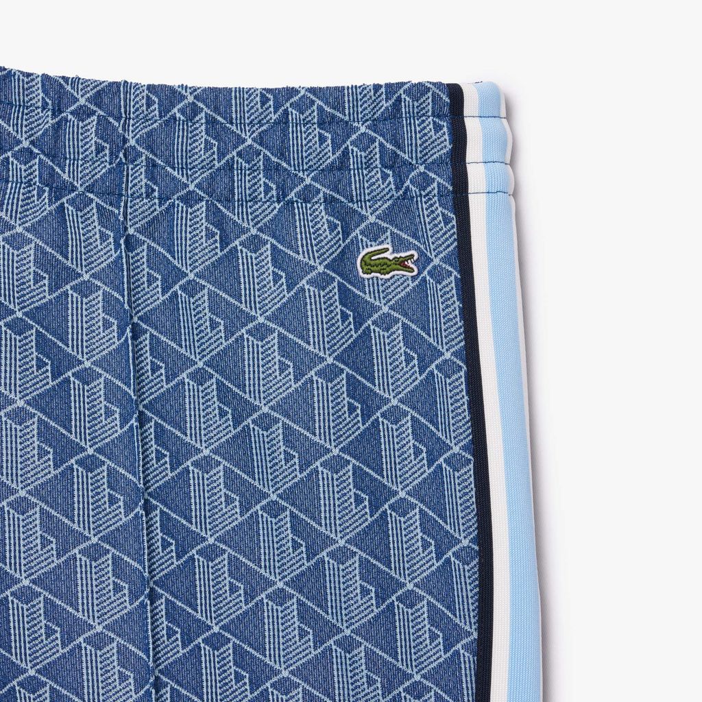 Quần Thể Thao Ống Loe Lacoste Nữ Họa Tiết Monogram