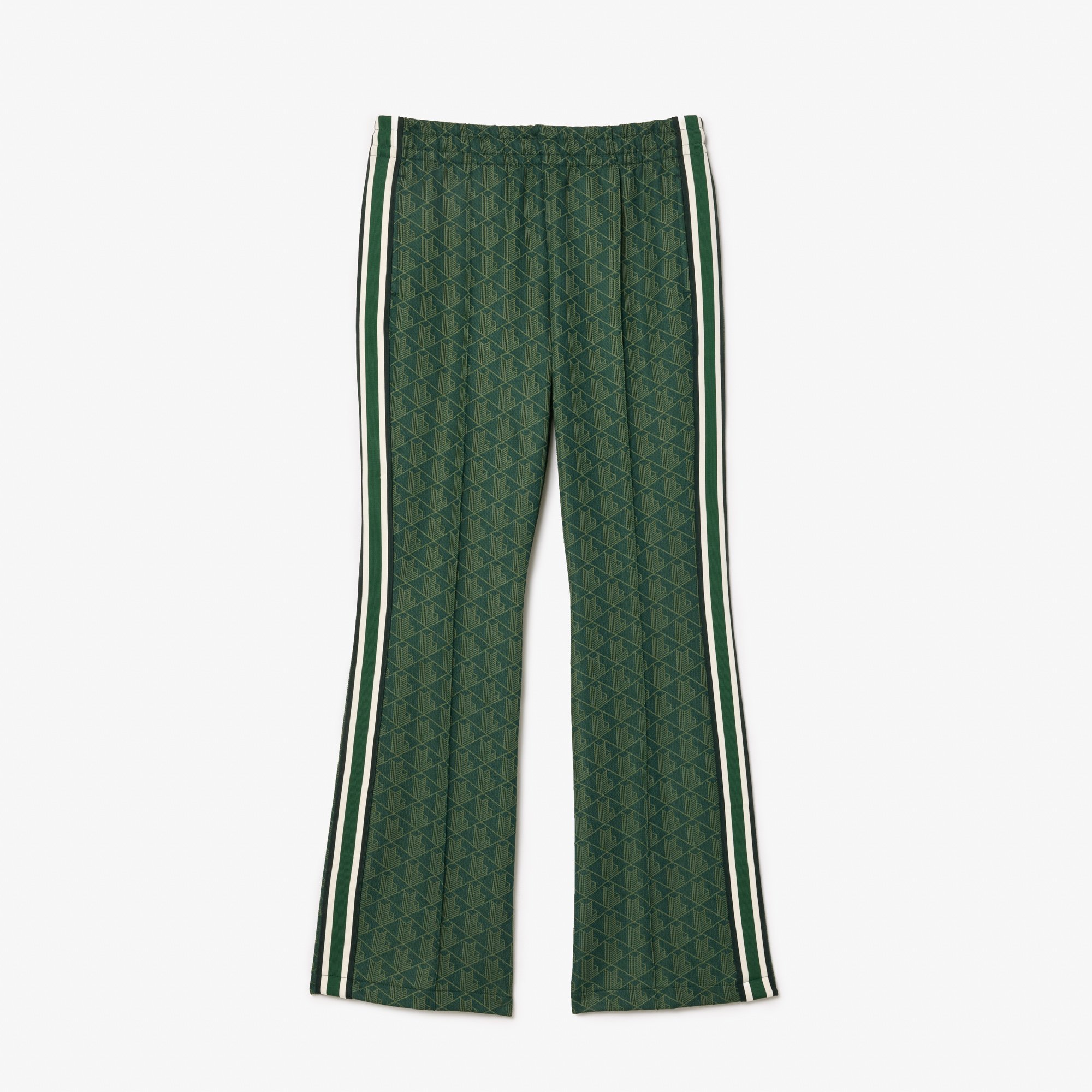 Quần Thể Thao Ống Loe Lacoste Nữ Họa Tiết Monogram