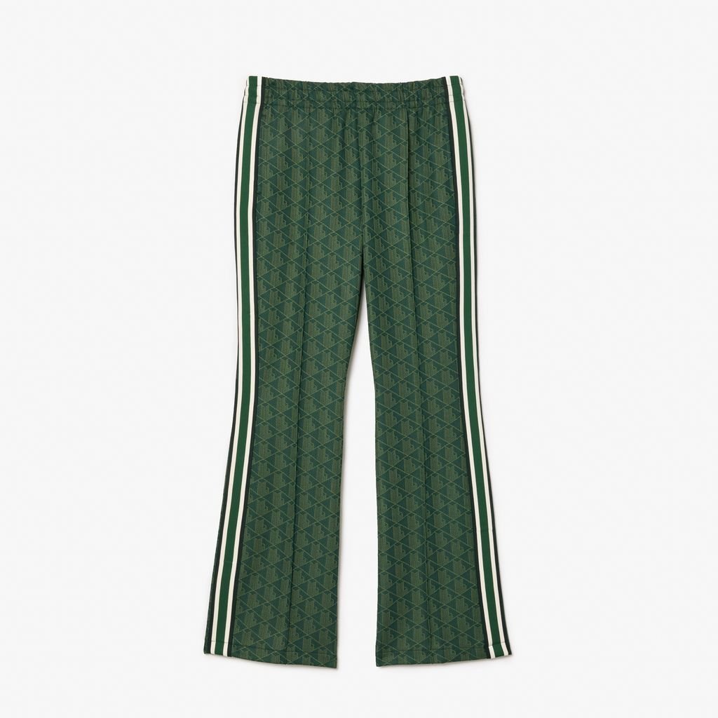Quần Thể Thao Ống Loe Lacoste Nữ Họa Tiết Monogram