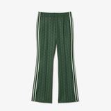 Quần Thể Thao Ống Loe Lacoste Nữ Họa Tiết Monogram
