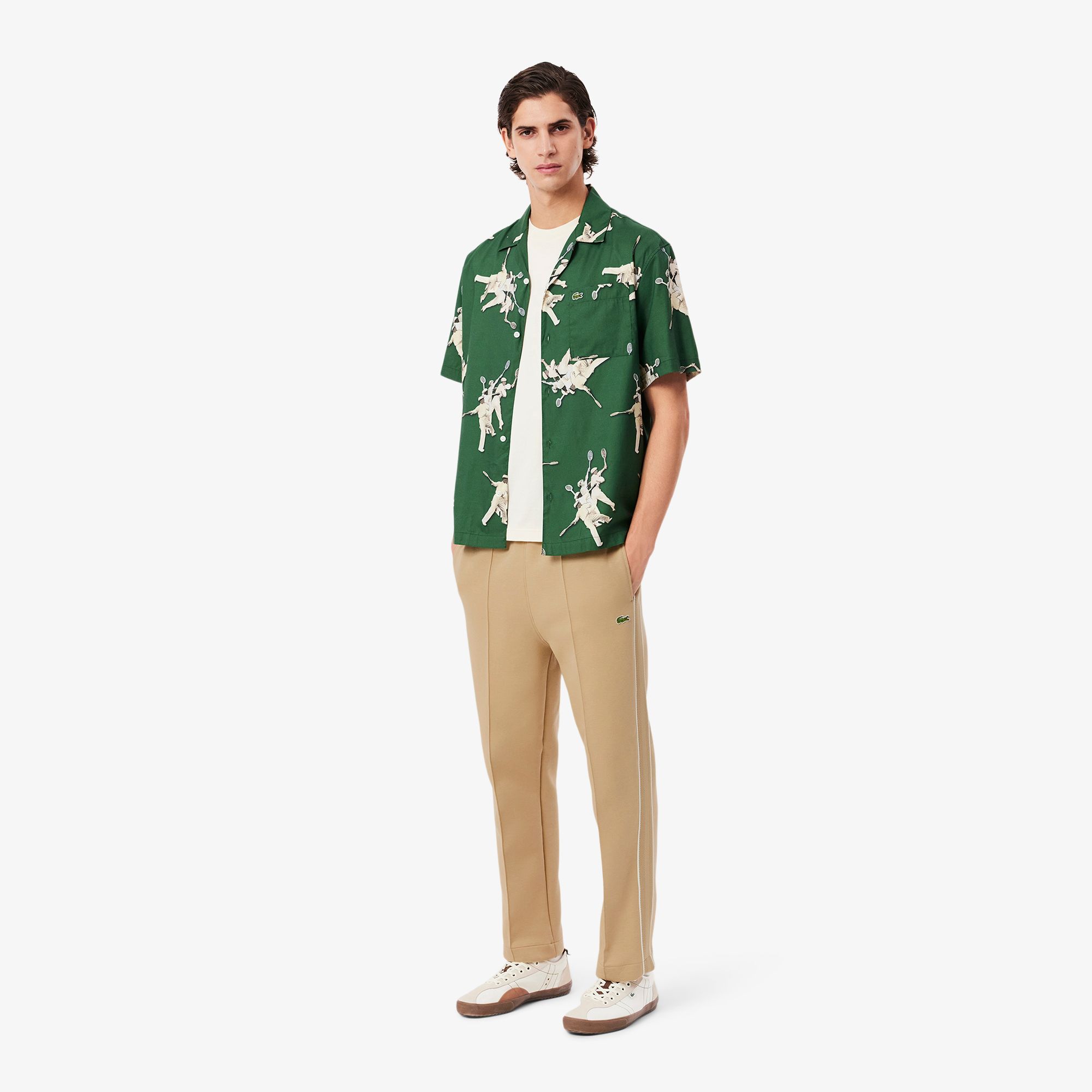 Quần Nỉ Bo Gấu Lacoste Nam Paris Sản Xuất Tại Pháp