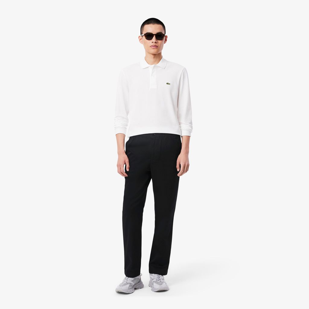 Quần Chino Lacoste Nam Dáng Suông Chất Liệu Cotton Gabardine