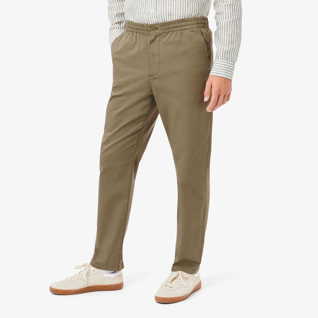 Quần Chino Lacoste Nam Dáng Suông Chất Liệu Cotton Gabardine