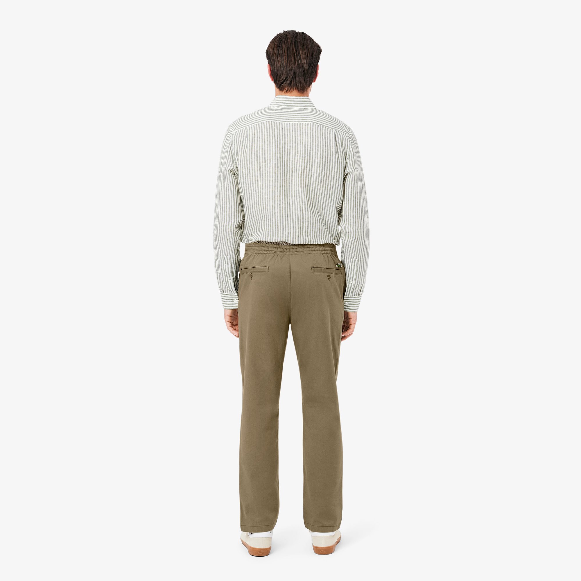 Quần Chino Lacoste Nam Dáng Suông Chất Liệu Cotton Gabardine