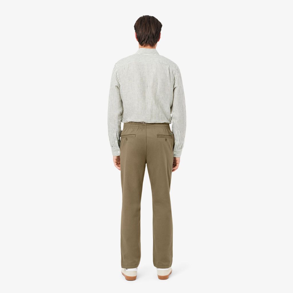 Quần Chino Lacoste Nam Dáng Suông Chất Liệu Cotton Gabardine