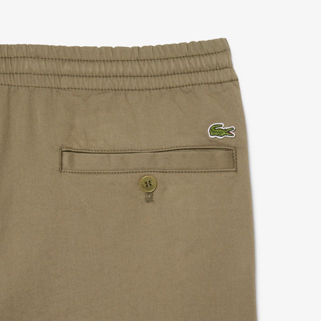 Quần Chino Lacoste Nam Dáng Suông Chất Liệu Cotton Gabardine