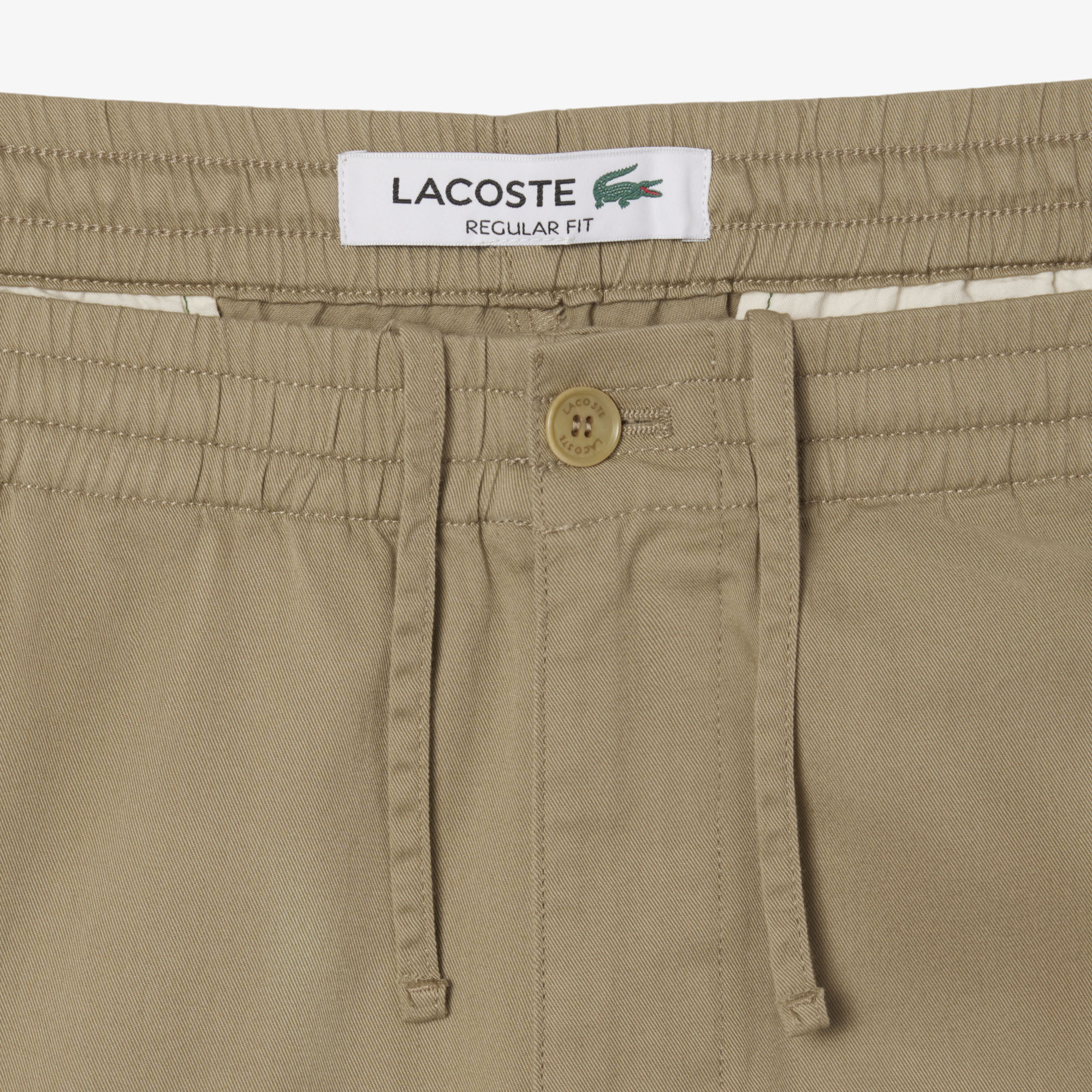 Quần Chino Lacoste Nam Dáng Suông Chất Liệu Cotton Gabardine