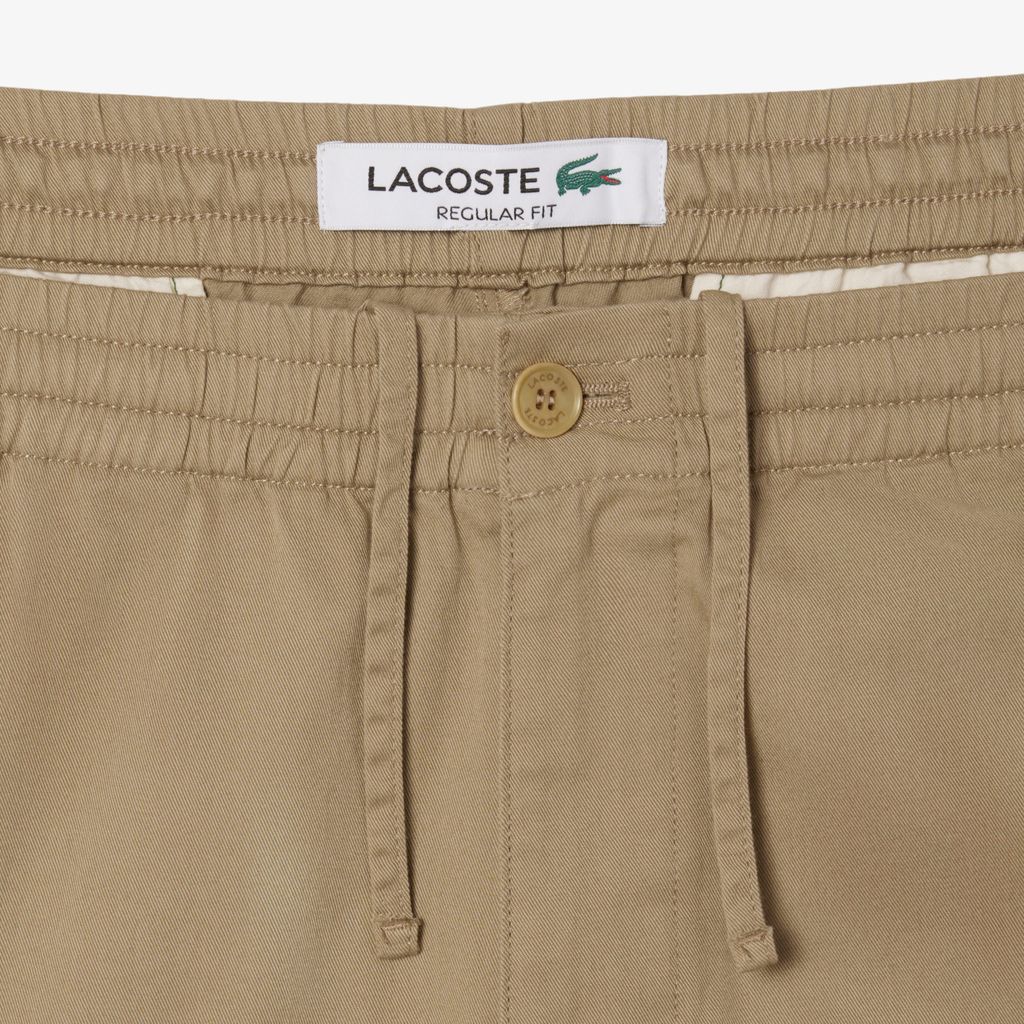 Quần Chino Lacoste Nam Dáng Suông Chất Liệu Cotton Gabardine