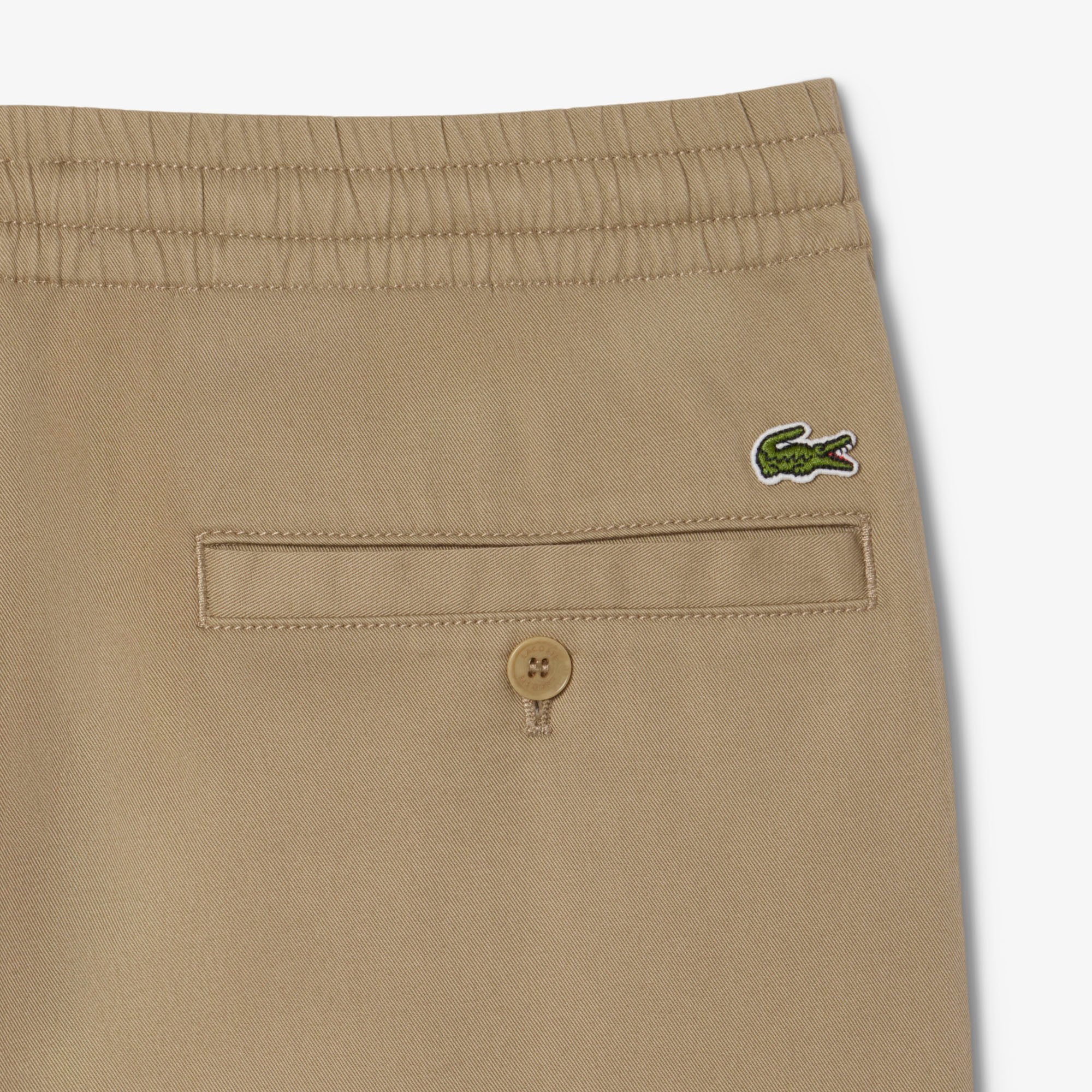 Quần Chino Lacoste Nam Dáng Suông Chất Liệu Cotton Gabardine