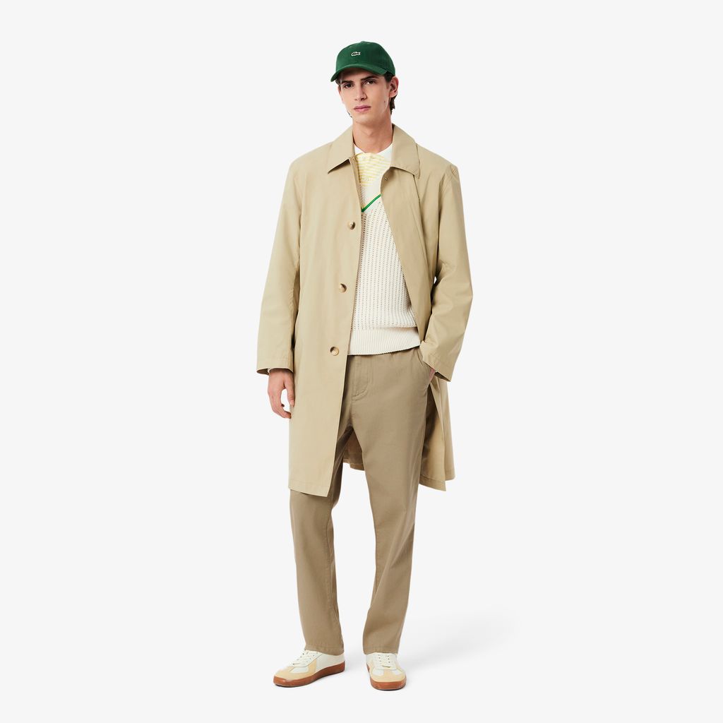 Quần Chino Lacoste Nam Dáng Suông Chất Liệu Cotton Gabardine
