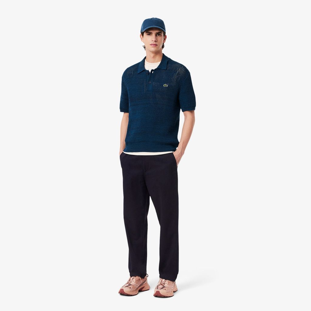 Quần Chino Lacoste Nam Dáng Suông Chất Liệu Cotton Gabardine