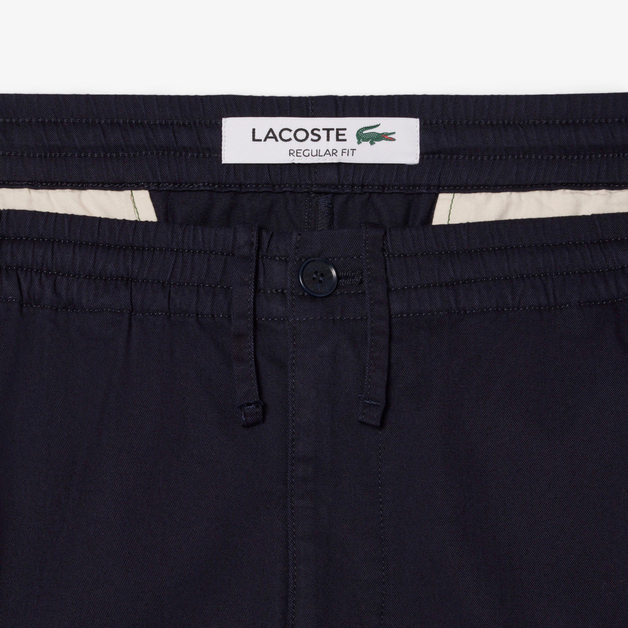 Quần Chino Lacoste Nam Dáng Suông Chất Liệu Cotton Gabardine