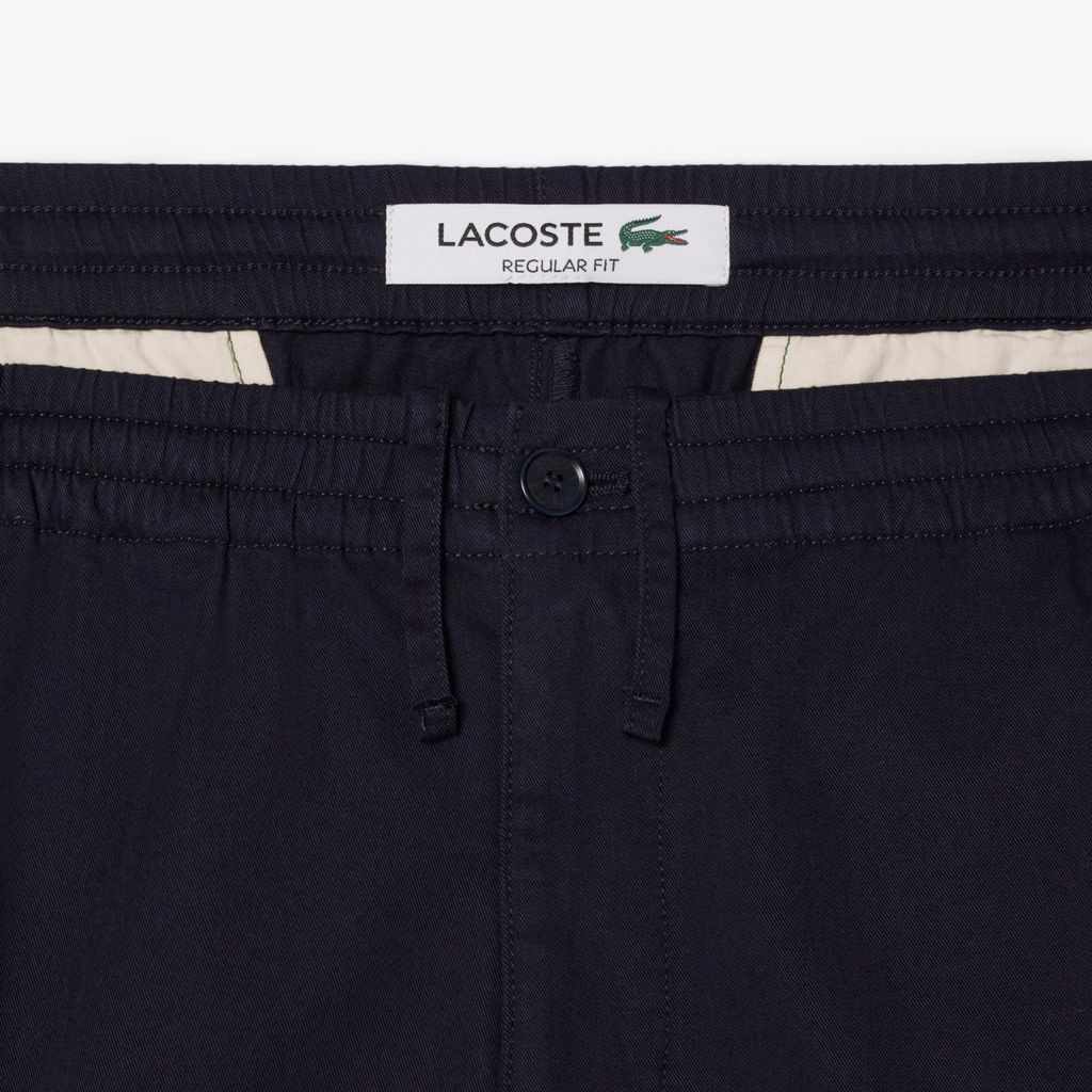 Quần Chino Lacoste Nam Dáng Suông Chất Liệu Cotton Gabardine