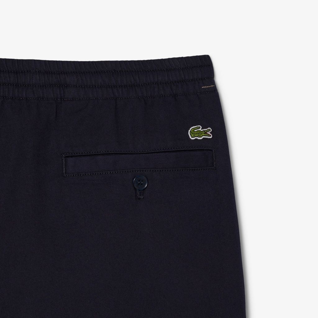 Quần Chino Lacoste Nam Dáng Suông Chất Liệu Cotton Gabardine