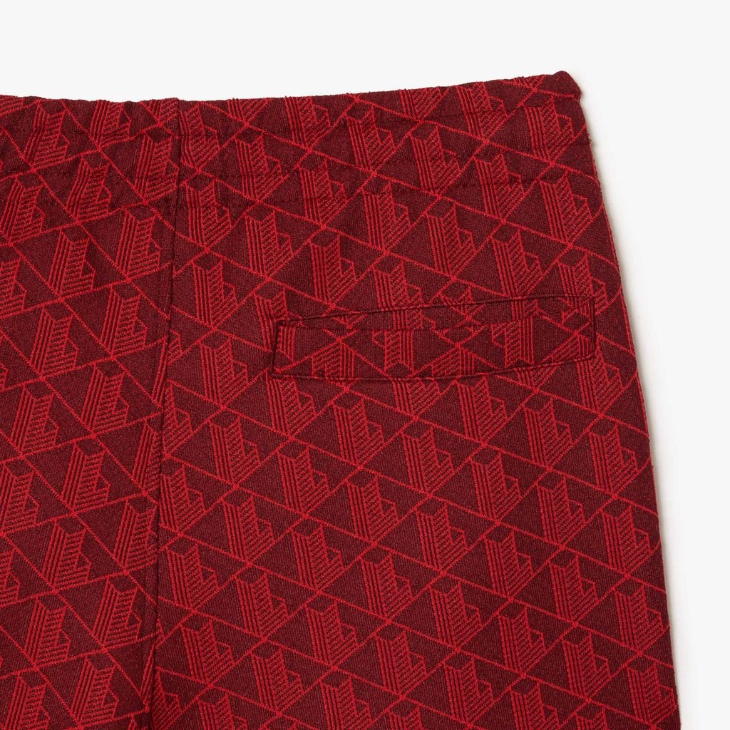 Quần Thể Thao Lacoste Nam Chất Liệu Jacquard Họa Tiết Paris Monogram