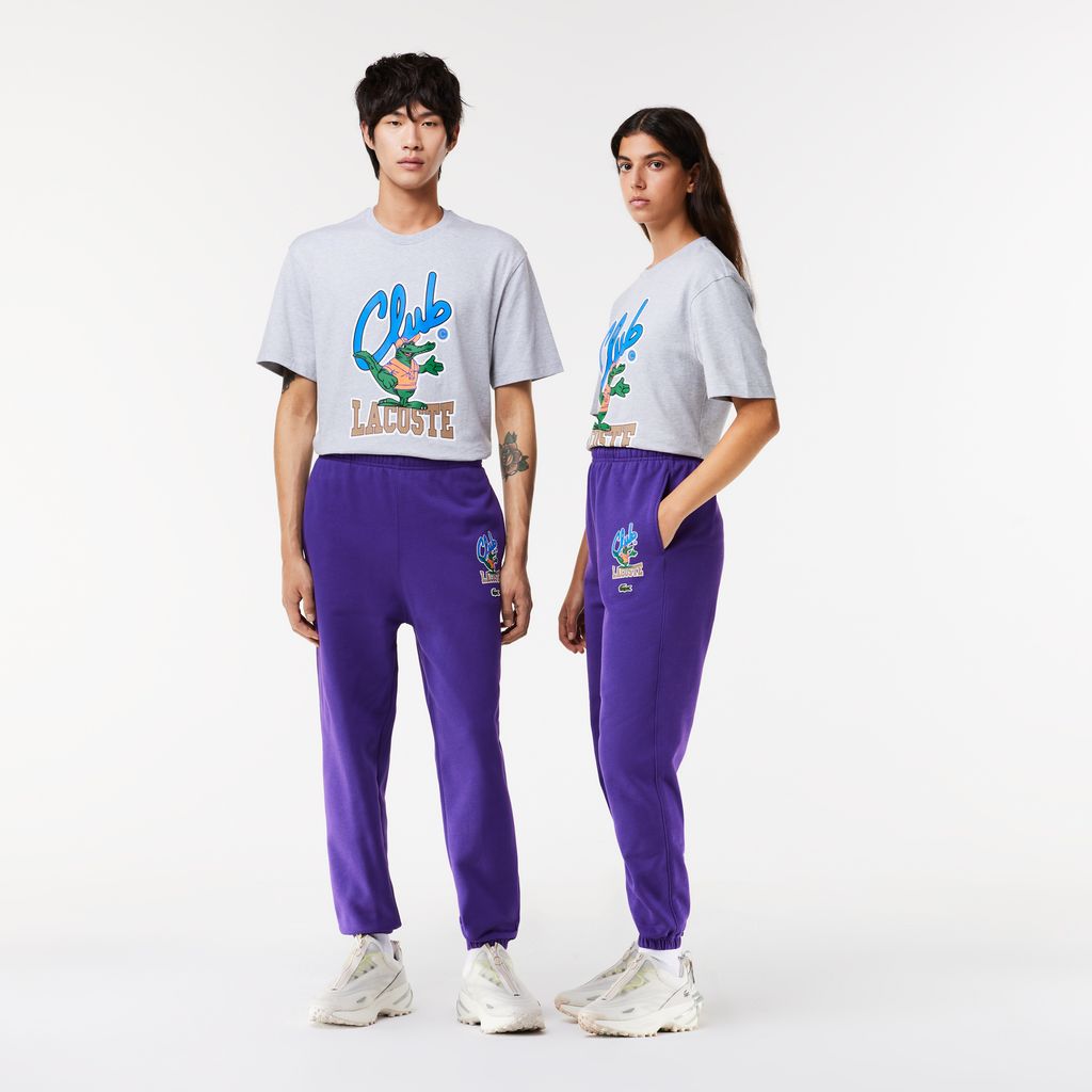 Quần Thể Thao Lacoste Unisex Họa Tiết In Biểu Tượng