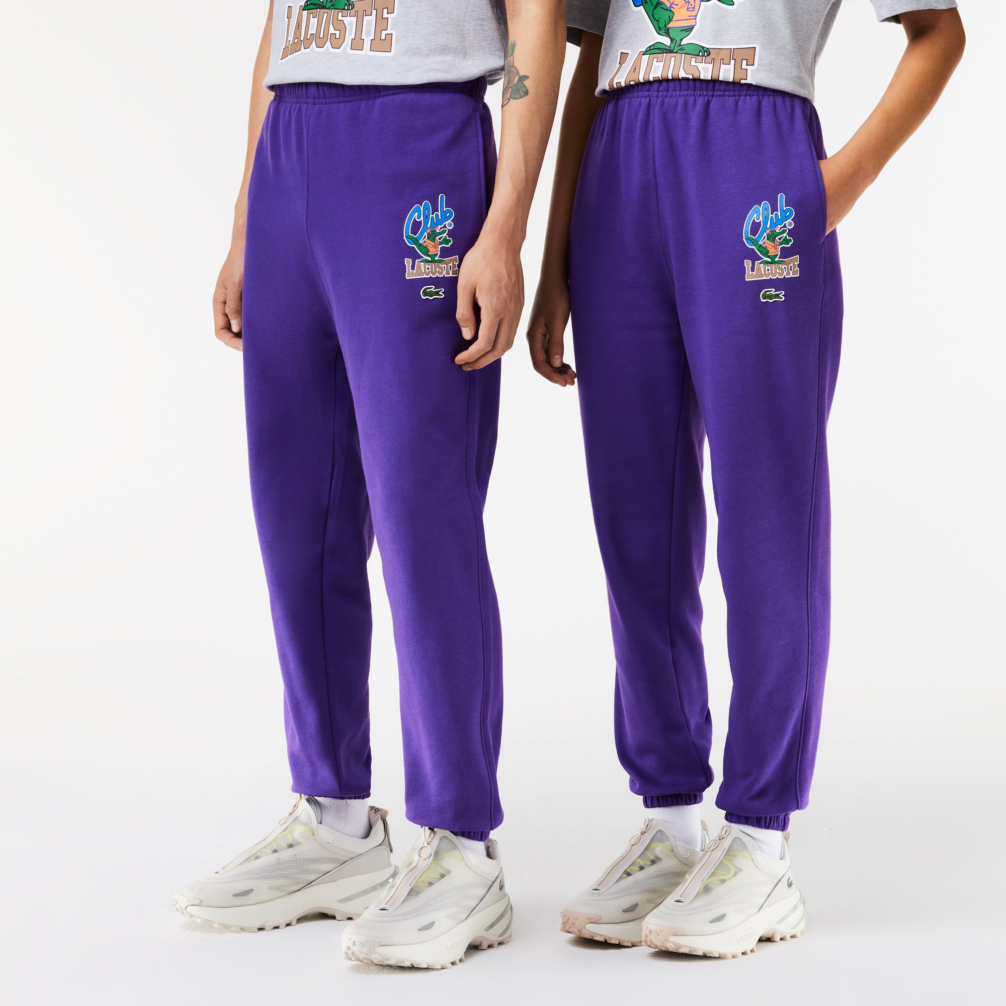 Quần Thể Thao Lacoste Unisex Họa Tiết In Biểu Tượng